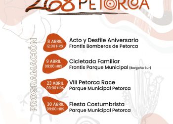 Calendario de actividades Aniversario de Petorca