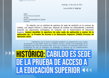 Es oficial! Cabildo será sede de la Prueba de Acceso a la Educación Superior admisión 2023.