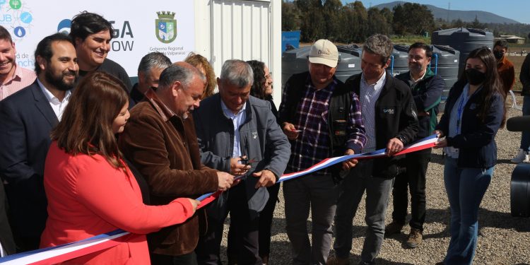 En las Salinas de Pullally se inauguró la primera planta desalinizadora modular para uso agrícola.